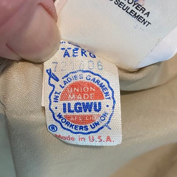 Vintage 90's Linen Blazer Liz Claiborne Collection 12 Made in USA - Picture 6 of 6